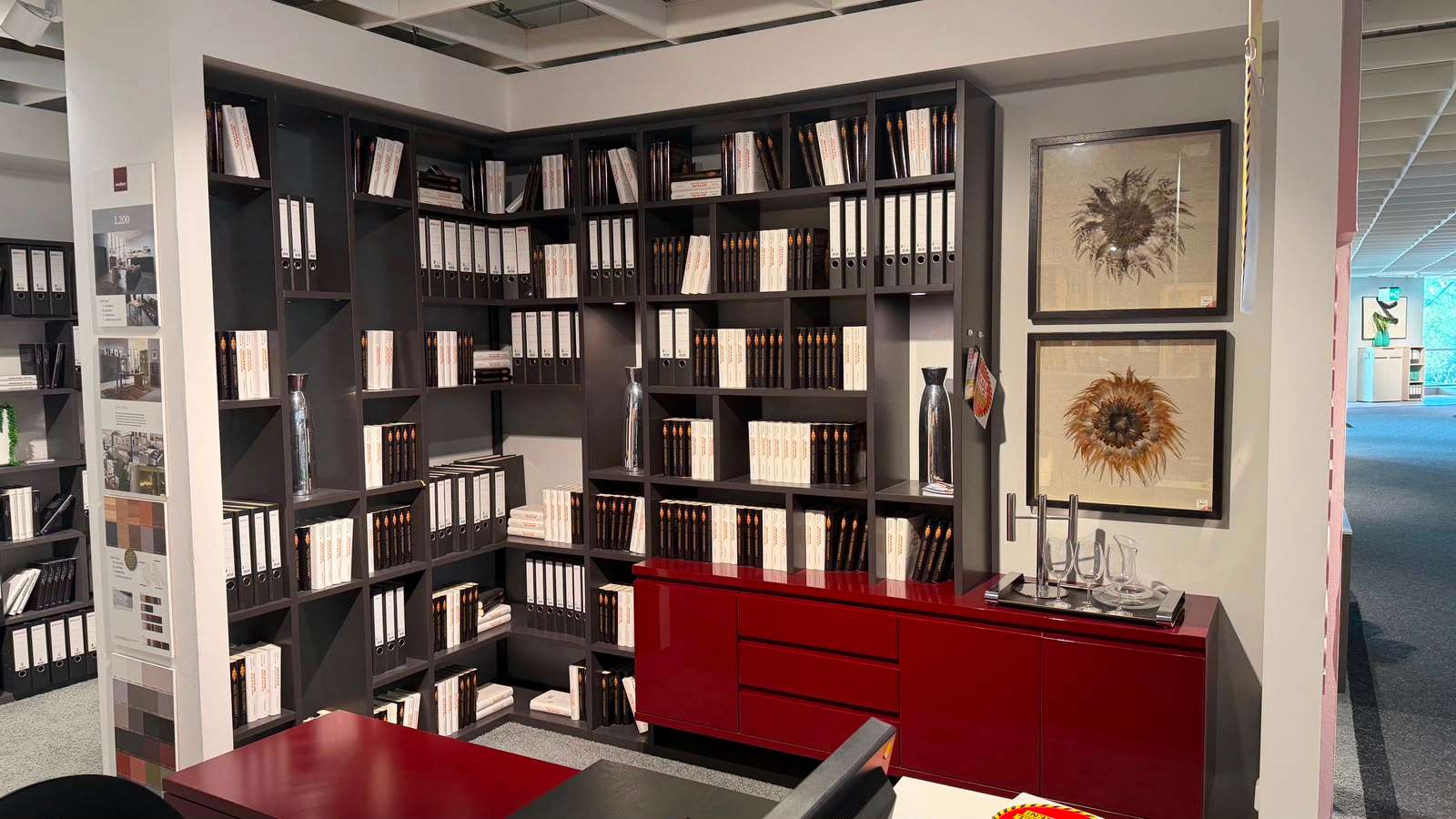 Eckregal mit Sideboard Kombination
