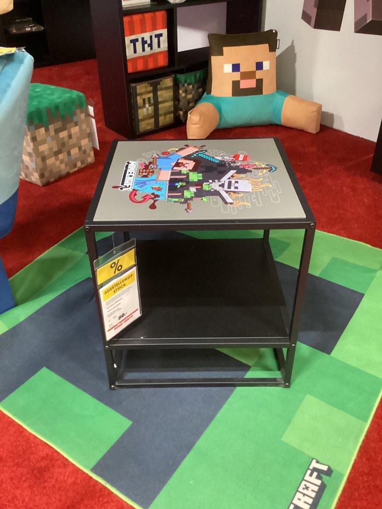 Beistelltisch Minecraft, schwarz