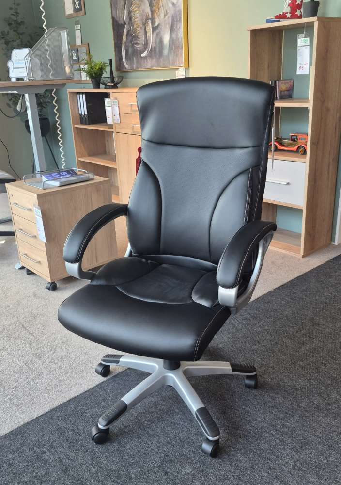 Chefsessel Kunstleder schwarz ,höhenverstellbar Wippfunktion