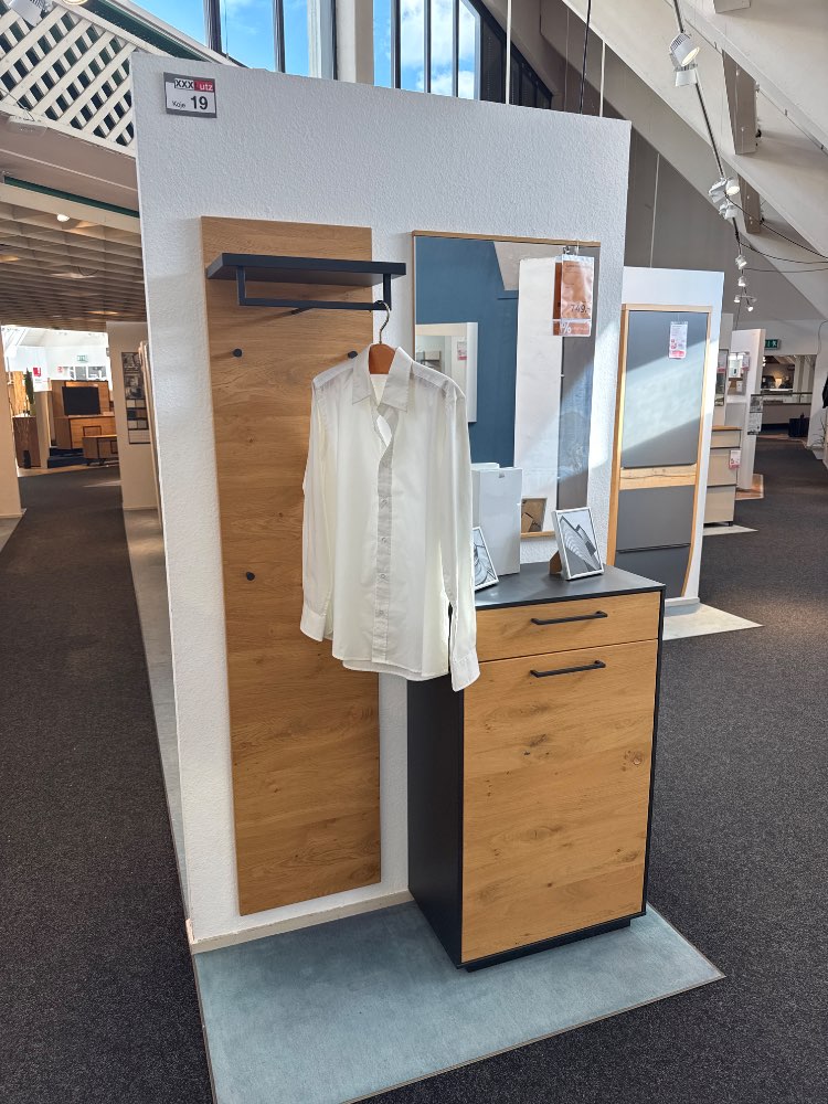 Möbel Garderobe Savon Dieter Knoll Eiche / schwarz XXXLutz