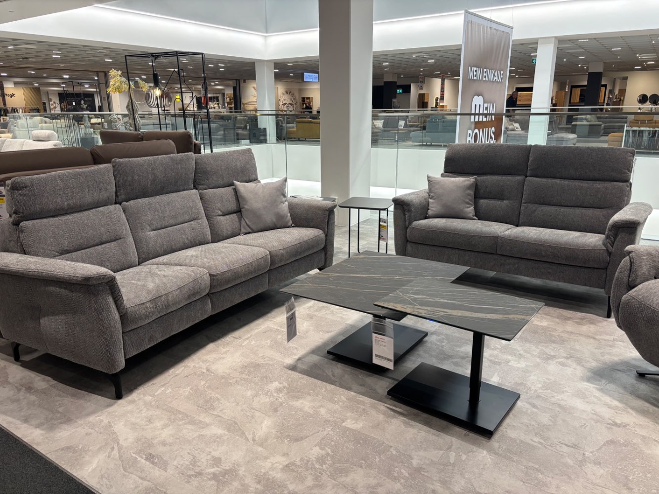 2-Sitzer + Rundsofa MONDO Comfort Veloria