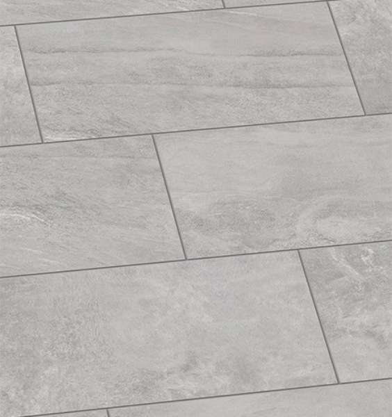 Terrassenplatte, Keramik, 90x45x3cm, Quarzitopt. grau, gemasert
