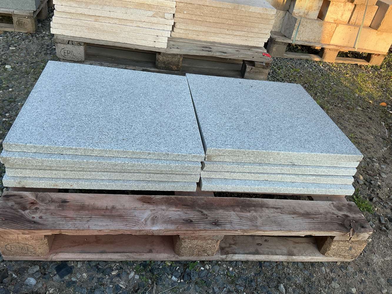 ⭐️ SONDERPOSTEN ⭐️ -Terrassenplatten, Granit, edelgrau, 60x60x3cm