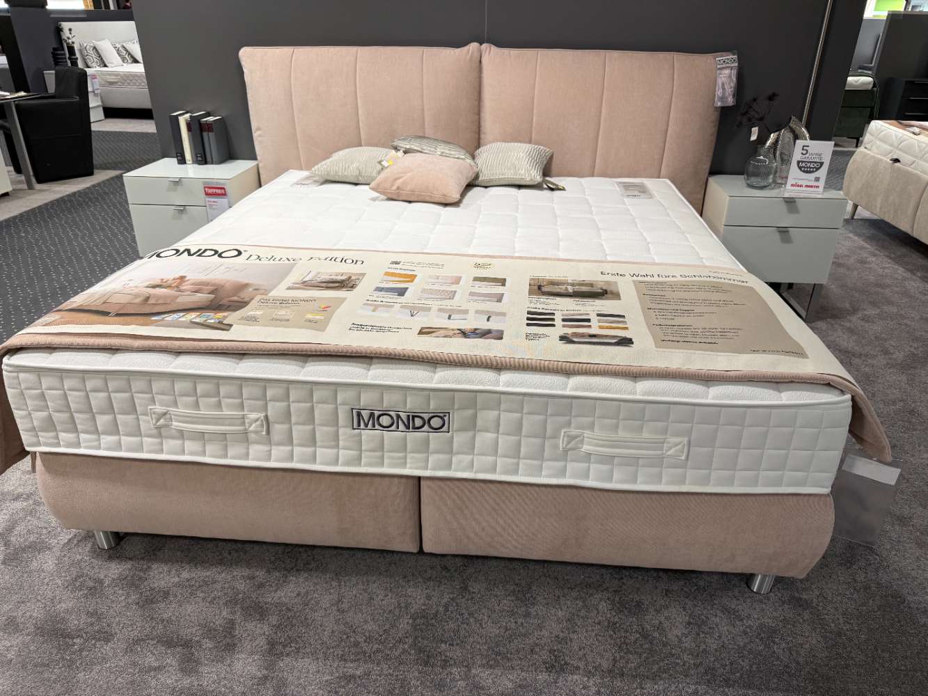 Boxspringbett Mondo Deluxe Edition Rosa/ Femira
