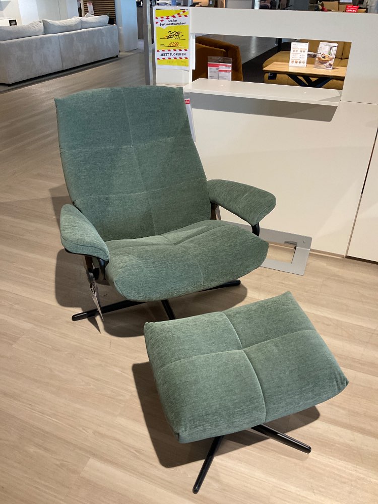 Stressless Sesselset David Stoff dark green