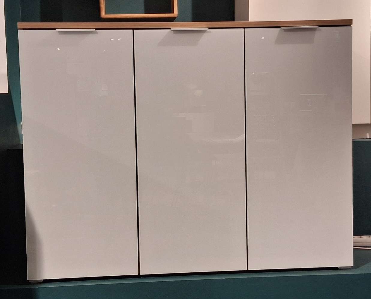 Schuhschrank Telde Glas Weiß für ca 30 paar Schuhe