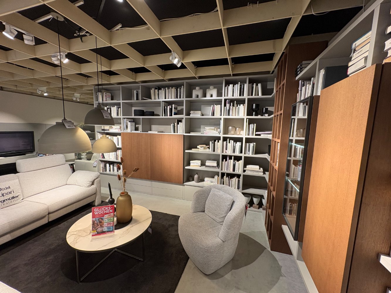 Eckbibliothek , Bücherwand ca.:431,7×290,9cm