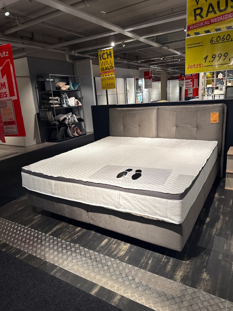 Boxspringbett, 200x200cm, Novel, XXXLutz