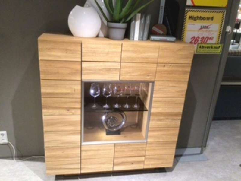 Highboard massiv geölt