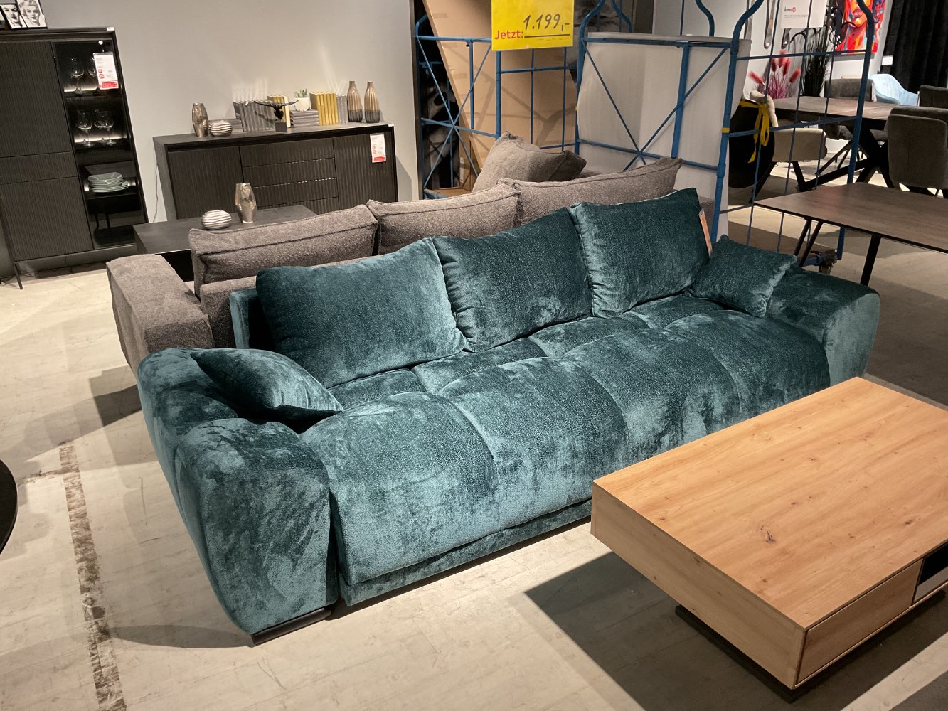 XXXLutz Ausstellungsstück Möbel Bigsofa Cherry azurblau