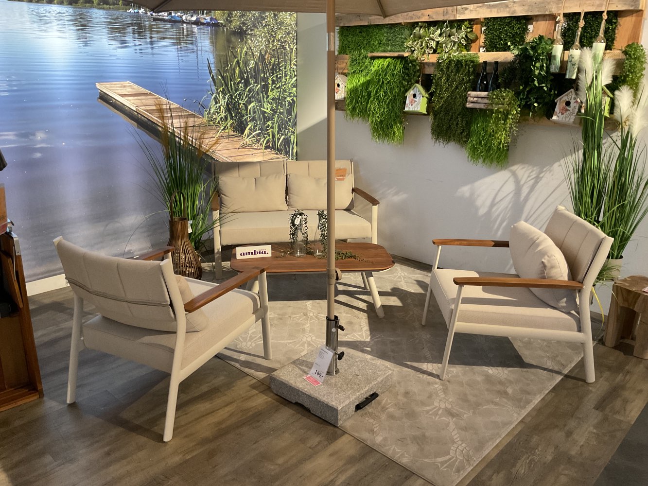 XXXLutz Ausstellungsstück Möbel Gartenset Catania Aluminium beige