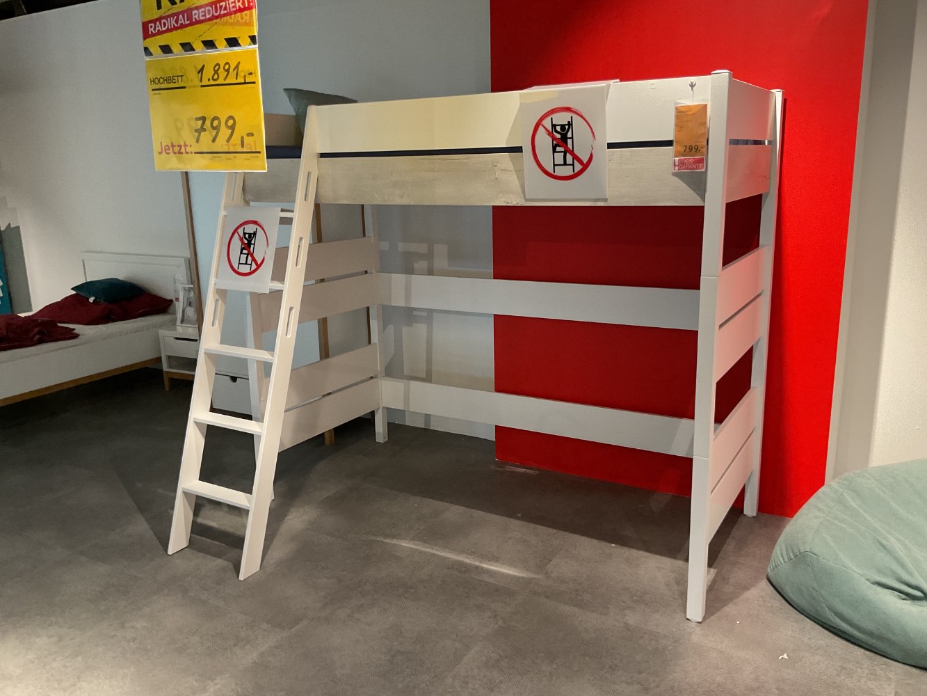 XXXLutz Ausstellungsstück Möbel Hochbett Kira Paidi weiß
