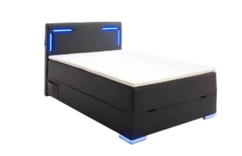 Boxspringbett, Xora, 140×200, LED-Beleuchtung, XXXLutz
