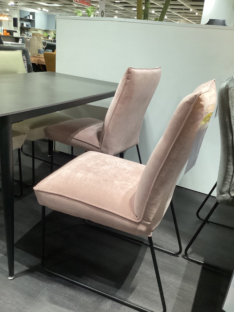 Stühle 2er Set pastell-pink