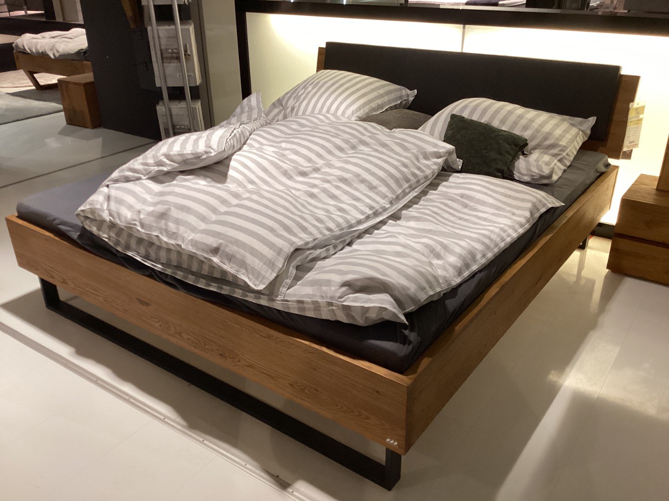 Holz-Bettgestell Oak-Puro Modul