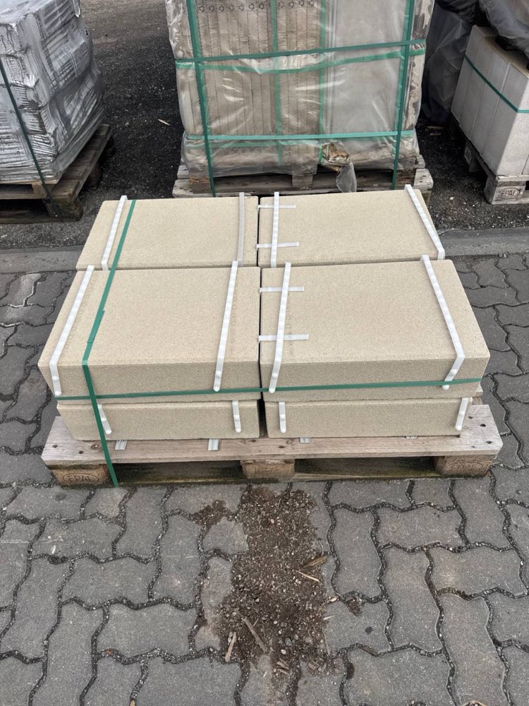 Vios Stufen greige 50x35x15 gestrahlt (2.Wahl)