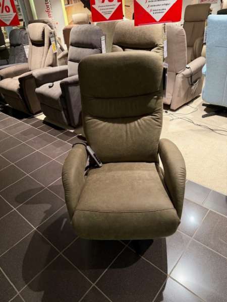 Relaxsessel in Bulus Olive mit Funktionen