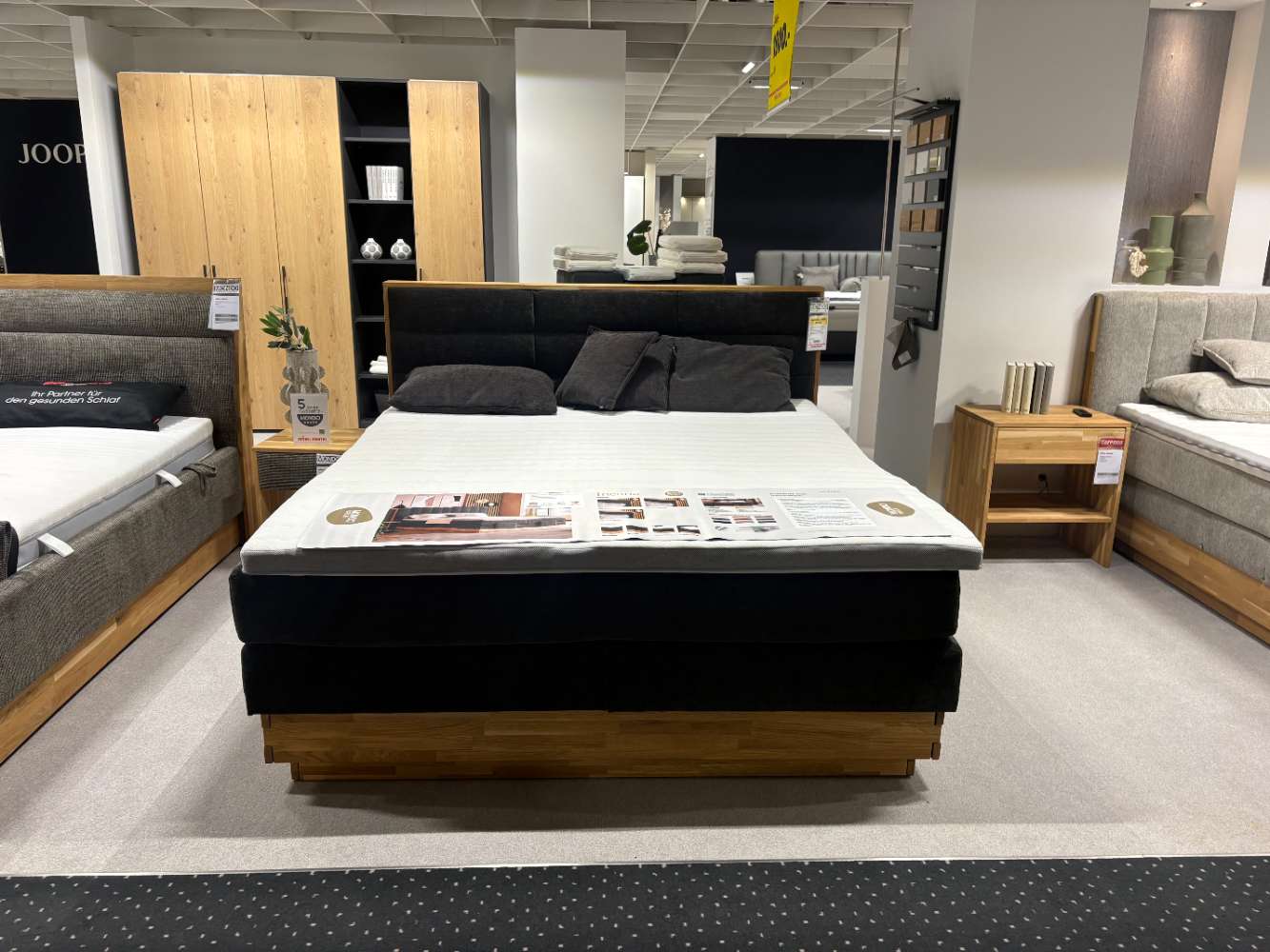 Boxspringbett Mondo Natur Incana, Solaris ferro / COTTA