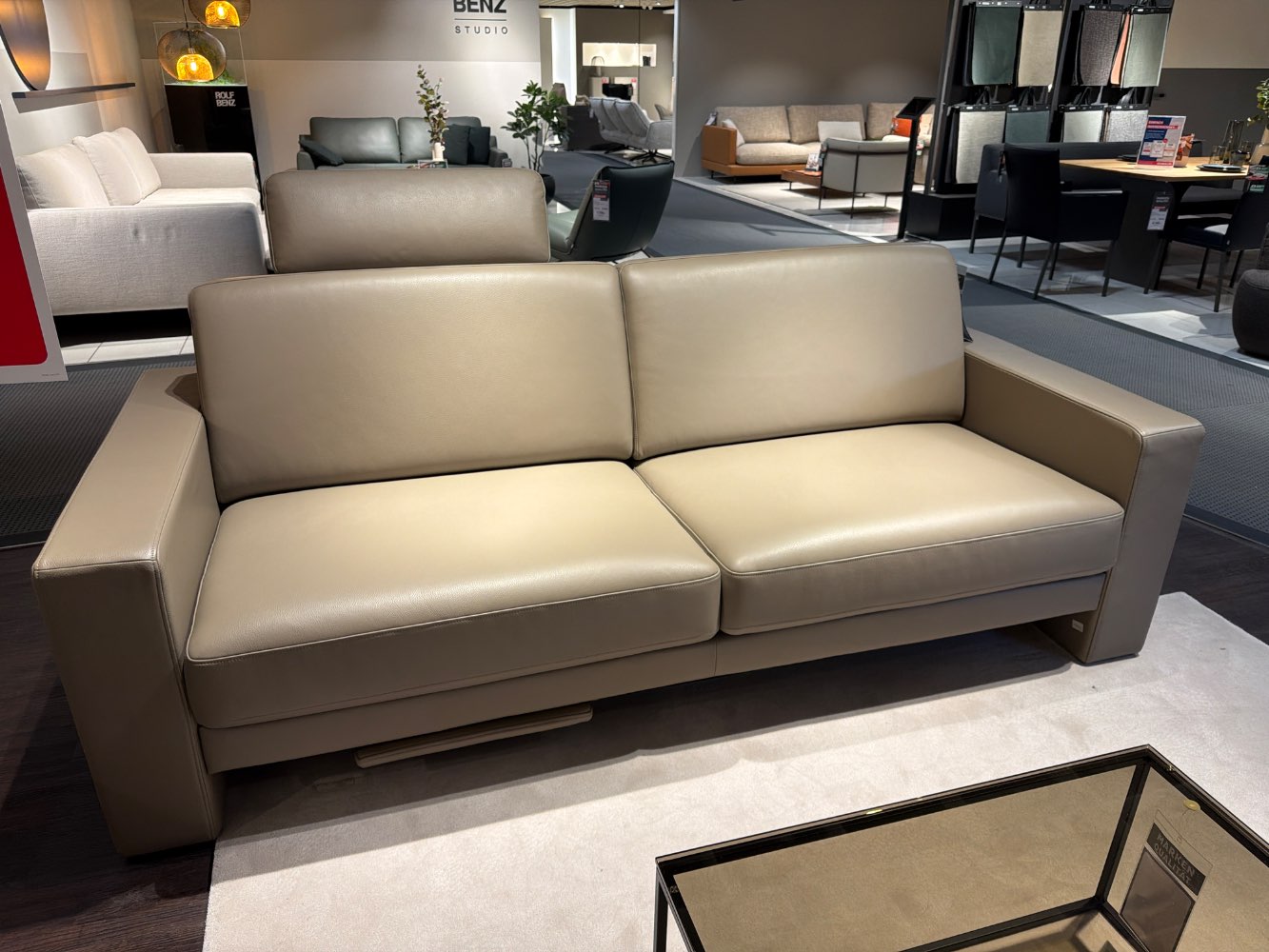 Rolf Benz, Einzel Sofaa Leder beige grau